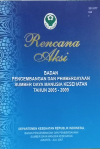 Image of Rencana Aksi tahun 2005-2009