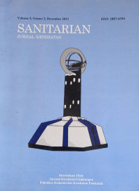 Sanitarian Jurnal Kesehatan  Vol. 5  Nomor. 2