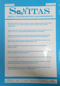 Sanitas ( Jurnal Teknologi dan Seni Kesehatan ) Vol. 7 Nomor. 3