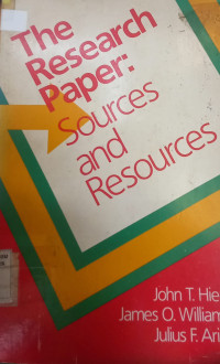Image of The Research Paper: Sources and Resources