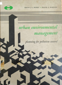 Image of urban environmental menagement planning for pollution control
