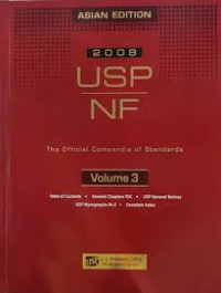 Image of USP NF The Official Compendia of Standards Volume III