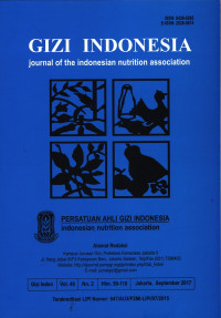 Gizi Indonesia (Journal of the Indonesian nutrition association) Vol.40 No.2