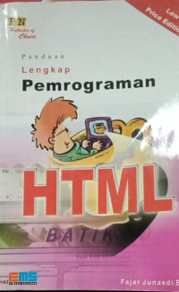 Image of Panduan Lengkap Pemrograman HTML