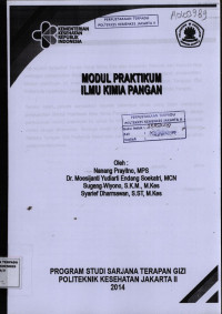 Image of Ilmu Teknologi Pangan : Modul Praktikum D4