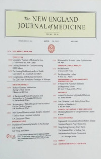 Image of The New England Journal of Medicine Vol. 368 No.16