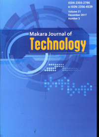 Makara Journal of Technology Vol. 21 No. 3 Tahun 2017