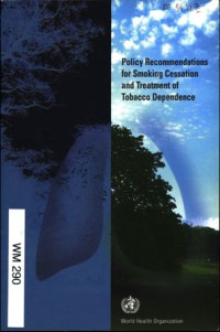 Image of Policy Recommendations for Smoking Cessatin and Treament  Tobbaco Dependece