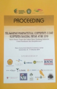 Proceeding Mulawarman Pharmaceutical Conferences X dan Dan Konferensi Nasional Minyak Atsiri 2019